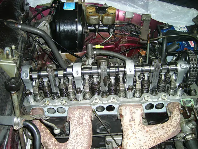 Ventiltrieb eines Reihenmotors