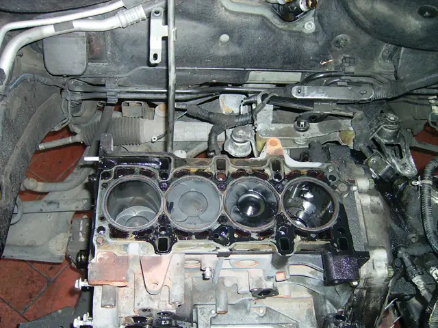 Motor ohne Zylinderkopf