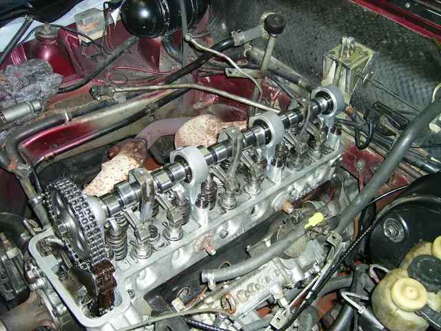 Nockenwelle eines Oldtimer-Motors
